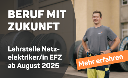 Web-Banner Mobile - Lehrberuf Netzelektriker